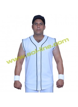 Pro Weight Black Stripe Sleeveless Baseball Jerseys
